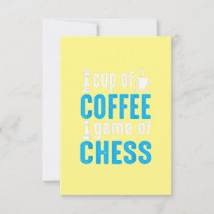 Geweldige bordspel - Kopje koffie spel van schaken Bedankkaart