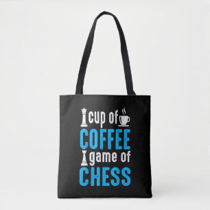 Geweldige bordspel - Kopje koffie spel van schaken Draagtas