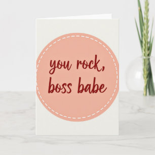 Geweldige Boss Babe Je Bent Geweldig Kaart