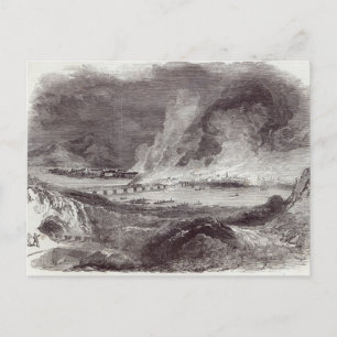Geweldige brand in Pittsburgh Briefkaart