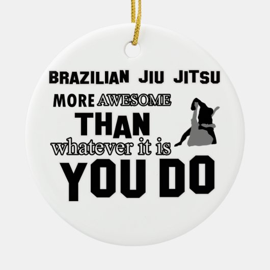 Geweldige braziliaans jitsu - ontwerp keramisch ornament (Voorkant)
