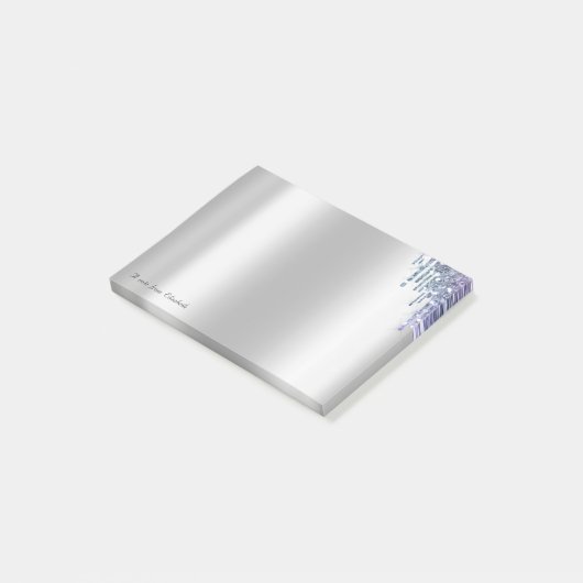 Geweldige bruisende bruidsdruppels post-it® notes (Schuin)