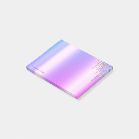 Geweldige bruisende bruidsdruppels post-it® notes (Schuin)