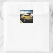 Geweldige Buick GSX Spierauto Vierkante Sticker (Tas)