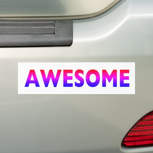 Geweldige Bumpersticker (Op auto)