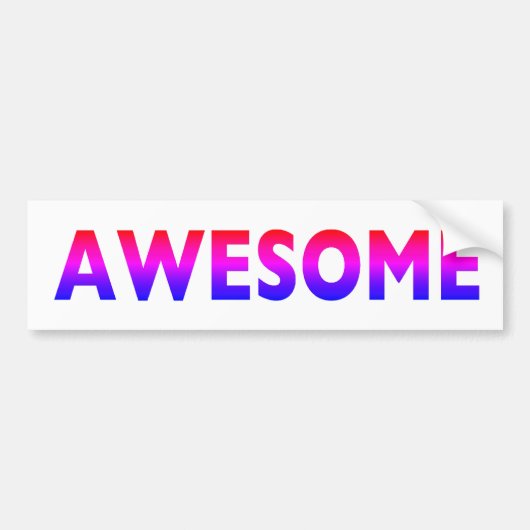 Geweldige Bumpersticker (Voorkant)