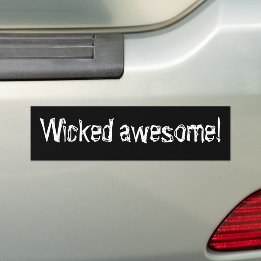 Geweldige! Bumpersticker (Op auto)