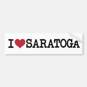 Geweldige Bumpersticker 'I Love Saratoga'