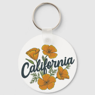 Geweldige California Poppy Sleutelhanger