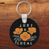 Geweldige California Poppy Sleutelhanger (Achterkant)