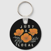 Geweldige California Poppy Sleutelhanger (Achterkant)