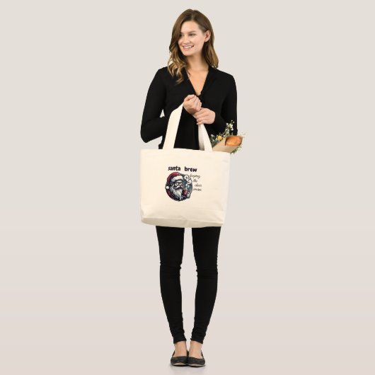 geweldige canvas tas met Santa Claus ontwerp (Voorkant (model))