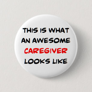 geweldige caregiver ronde button 5,7 cm