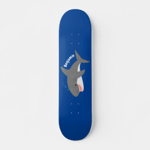 Geweldige cartoon voor witte haai skateboard