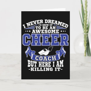 Geweldige Cheerleading Coach , Cheer Coach Cadeau Kaart