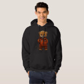 Geweldige Cheetah Hoodie Grote Print (Voorkant volledig)