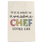 Geweldige Chef Gifts | Beste Chef Ever Funny Gift Medium Cadeauzakje (Voorkant)