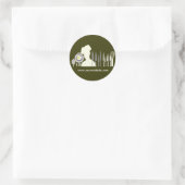 Geweldige chef-kok kookset ronde sticker (Tas)