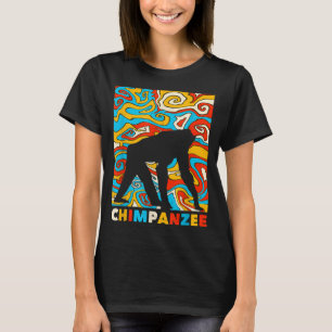 Geweldige chimpansee ontwerp aap kostuum t-shirt