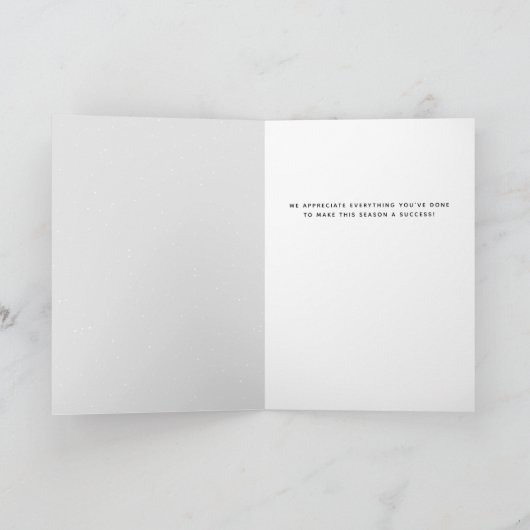 Geweldige coach zwart-wit handgeschreven bedankt kaart (Binnen)