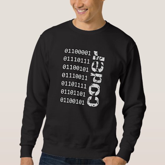 Geweldige Coder In Binaire Code Het Professional Trui (Voorkant)