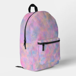 Geweldige combinatie van pastelkleuren  bedrukte rugzak