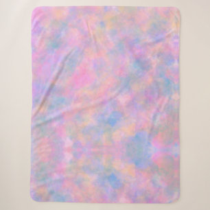 Geweldige combinatie van pastelkleuren sherpa deken