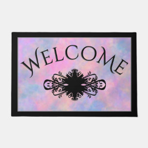 Geweldige combinatie van pastelkleuren Welcome Sta Deurmat