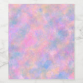 Geweldige combinatie van pastelkleuren wijn etiket (Enkel label)