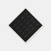 Geweldige Cool Neon Martini bril Servet (Hoek)