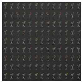 Geweldige Cool Neon Martini Glasses Stof