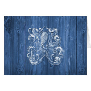 geweldige coole Antiek werking witte octopus