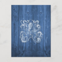 geweldige coole Antiek werking witte octopus