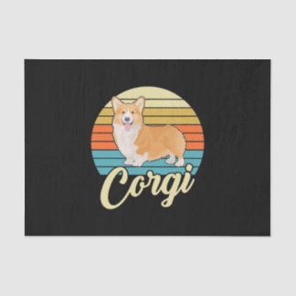 Geweldige Corgi 1970s  Retro Tissuepapier