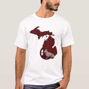 Geweldige Coyote Wolf Hunters Map Gift T-shirt