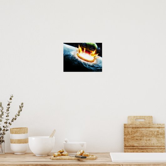 Geweldige - Crashing in het Poster van de Aarde (Keuken)