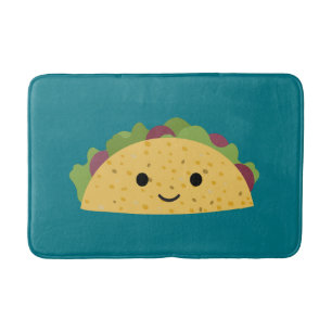 Geweldige Cute Cartoon Kawaii Smiling Taco Badmat