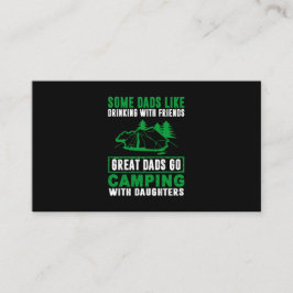 Geweldige Dads Camping with Daughters Visitekaartje