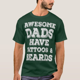 Geweldige Dads hebben Tattoos en loopvogels dag T-shirt