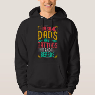 Geweldige Dads hebben Tattoos en oorten Hoodie