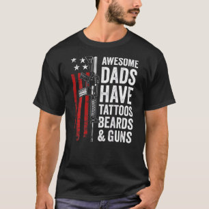 Geweldige Dads hebben Tattoos en Pistolen Pro Pist T-shirt
