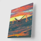 Geweldige dag 1490 vierkante klok (Hoek)