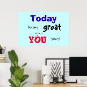Geweldige dag poster (Thuiskantoor)