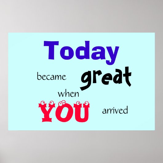 Geweldige dag poster (Voorkant)