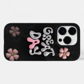 Geweldige dag speelse bloementelefoonhoesje Case-Mate iPhone case (Achterkant (horizontaal))