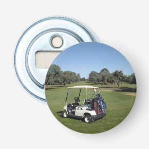 Geweldige dag voor Golf, Magnetic Bottle Opener. Button Flesopener