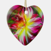 Geweldige Dahlia Flower Abstract Art Ornament (Rechts)