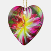 Geweldige Dahlia Flower Abstract Art Ornament (Links)
