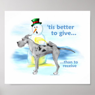 Geweldige Dane BTG Merle Poster