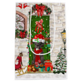 Geweldige Dane Dog-kerst Medium Cadeauzakje (Achterkant)